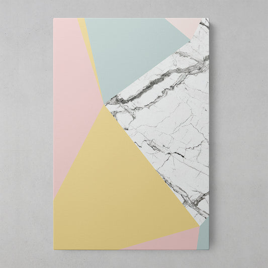 Vibrant Geometric Marble Wall Art