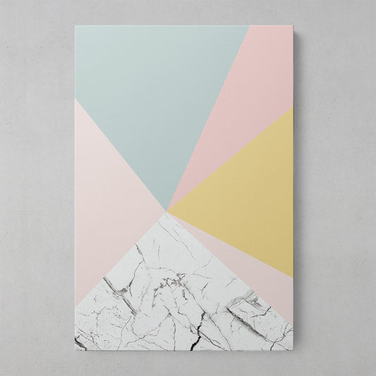 Vibrant Geometric Marble Art Print