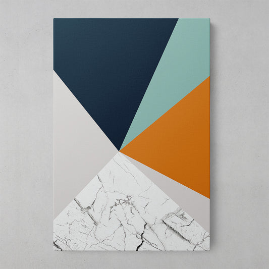 Colorful Geometric Marble Art Print