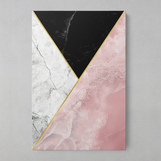 Pink Marble Geometric Elegance