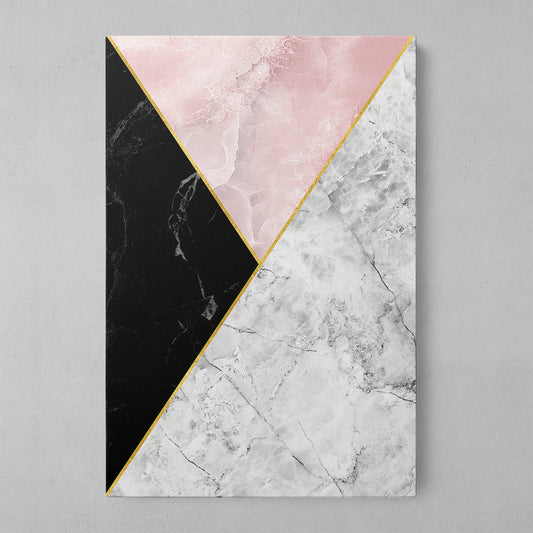 Blush Marble Geometric Art Print