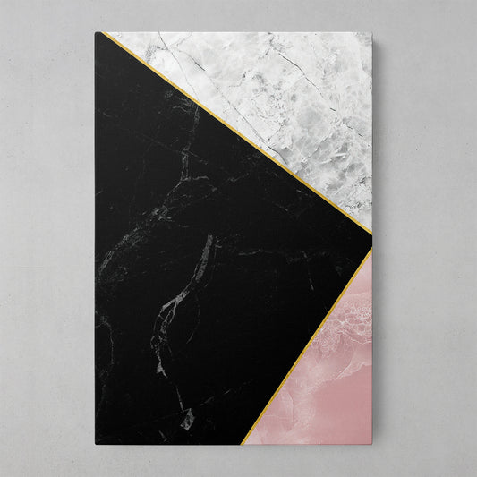Pink Geometric Marble Art Print