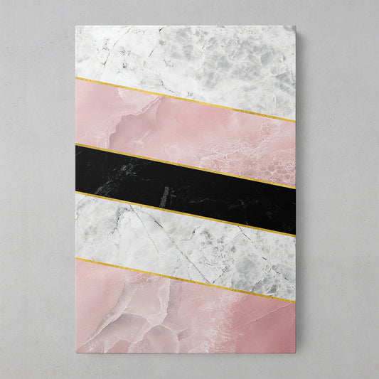 Pink Geometric Marble Wall Art
