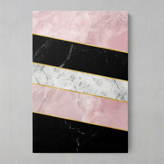 Pink Marble Geometric Bliss