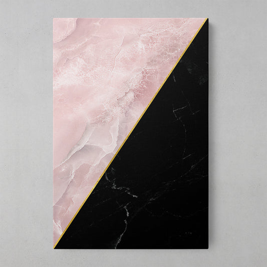 Pink Geometric Marble Art Print