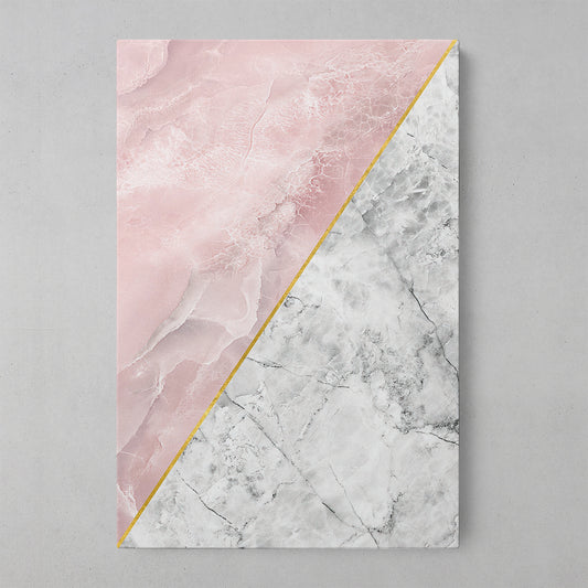 Pink Marble Geometric Elegance