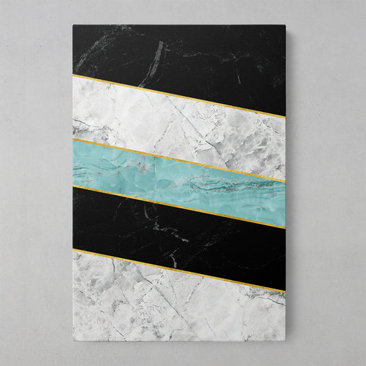 Turquoise Geometric Elegance Wall Art