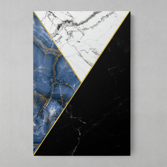 Azure Geometric Marble Art