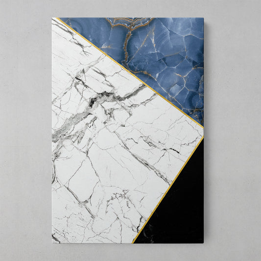 Azure Geometric Marble Art