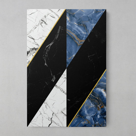 Azure Geometric Marble Art