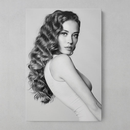 Chic Monochrome Elegance: Black and White Canvas Art