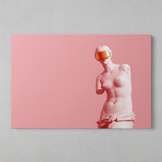 Modern Muse: Elegant Female Sculpture Art Poster