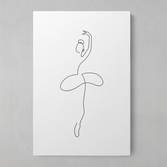 Ballet Dreams: Elegant Lines Canvas Art