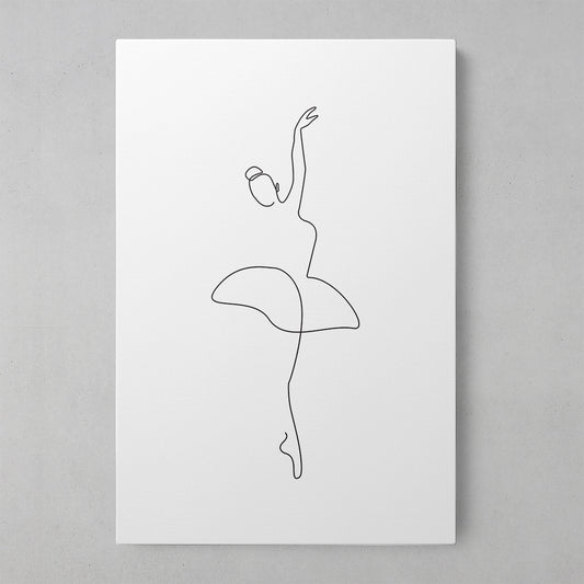 Ballet Dreams: Whimsical Lines Art Print