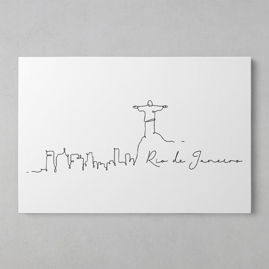 Rio de Janeiro Skyline Art Print
