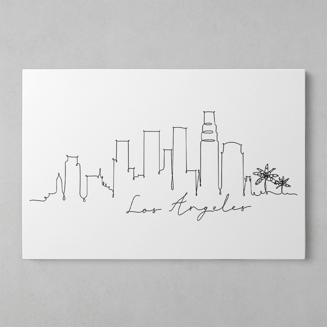 Urban Vibes: Los Angeles Skyline Art