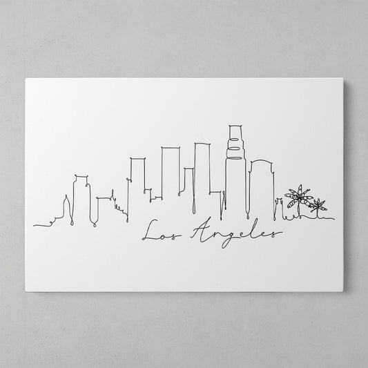 Urban Vibes: Los Angeles Skyline Art