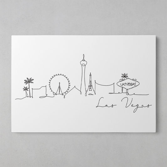 Vibrant Las Vegas Skyline Art Print